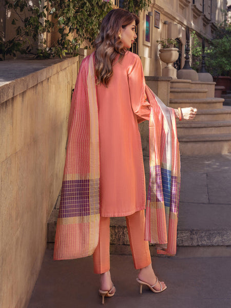 3 Piece Yarn Dyed Suit-Embroidered (Unstitched)