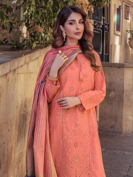 3 Piece Yarn Dyed Suit-Embroidered (Unstitched)