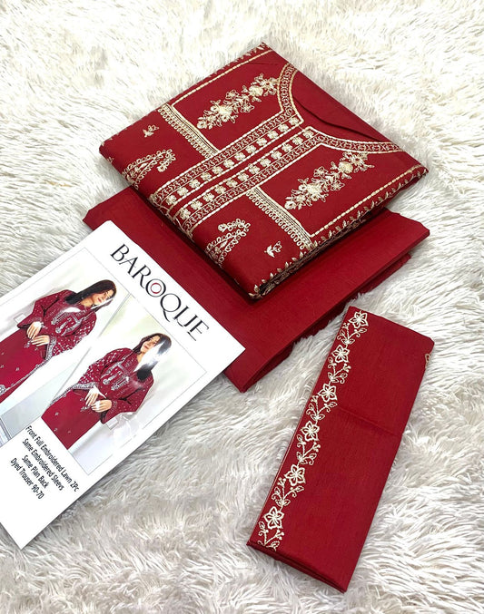 Baroque Vol. 3 – 2PC Embroidered Lawn Suit
