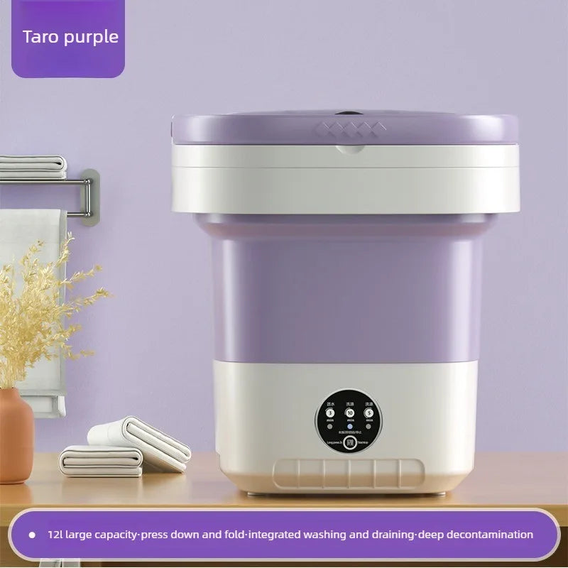 New Foldable Washing Machine Portable Travel Student Dormitory Underwear Baby Mini Washer