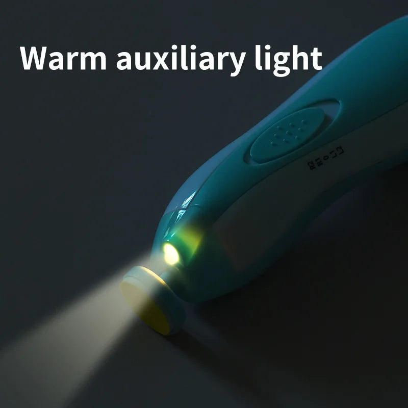 Multifunctional Electric Baby Nail Trimmer Set, Gentle Fingernail & Toenail File Clippe