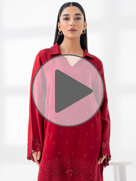 Stone Co-Ord Set-Embroidered (Pret)