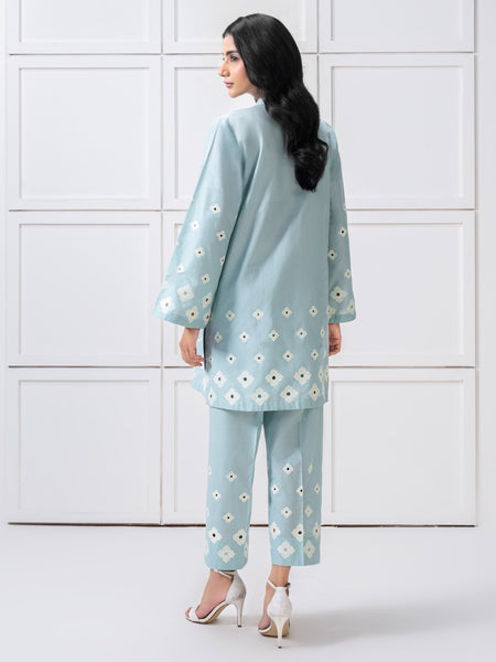 Lawn Co ord Set-Embroidered