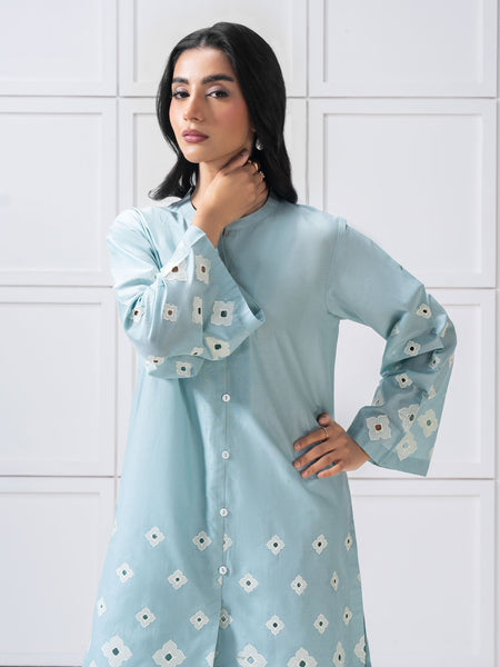 Lawn Co ord Set-Embroidered