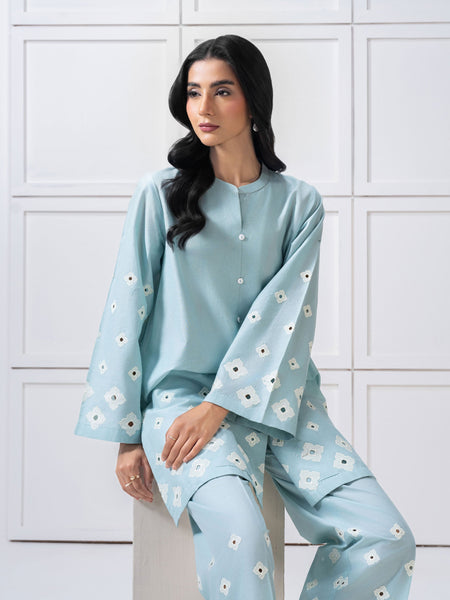 Lawn Co ord Set-Embroidered