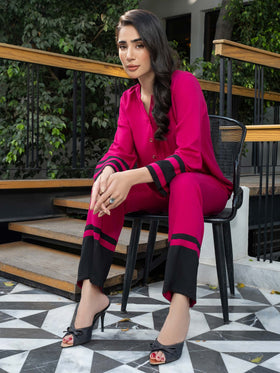 Dyed Color Block Marina Co-Ord Set