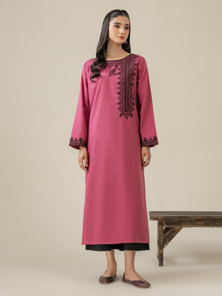 Khaddar Shirt-Embroidered (Pret)
