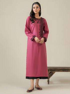 Khaddar Shirt-Embroidered (Pret)