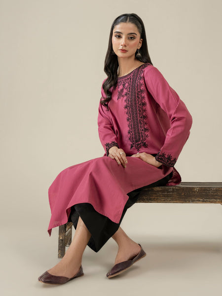 Khaddar Shirt-Embroidered (Pret)