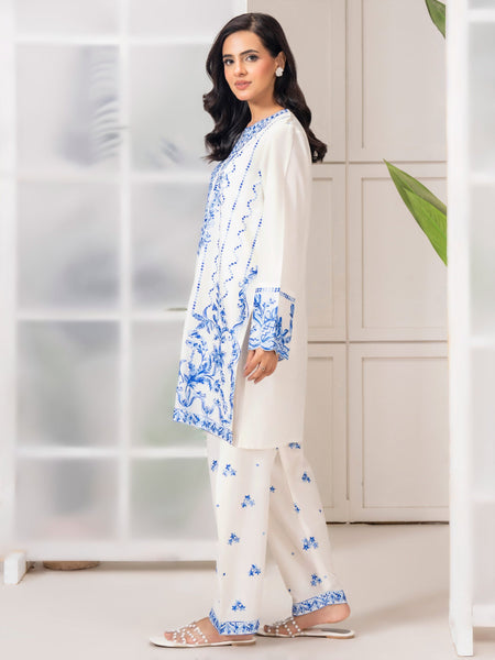 2 Piece Viscose Suit-Embroidered (Pret)