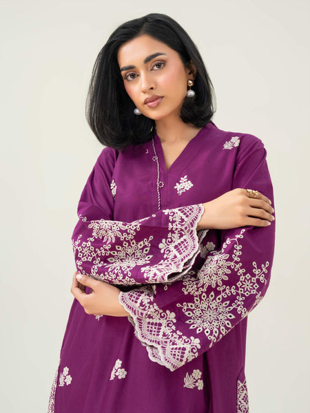 Cambric Shirt-Embroidered (Pret)