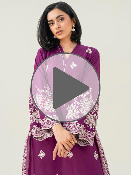 Cambric Shirt-Embroidered (Pret)