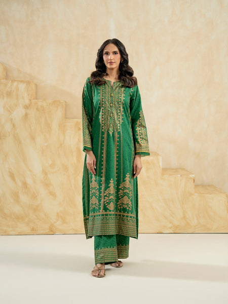 2 Piece Lawn Suit-Paste-Print (Pret)