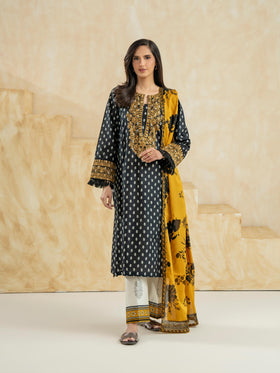 3 Piece Lawn Suit-Embroidered (Pret)