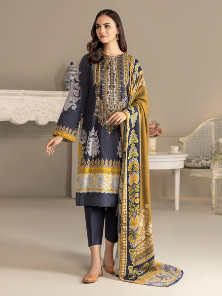 3 Piece Khaddar Suit-Embroidered(Unstitched)