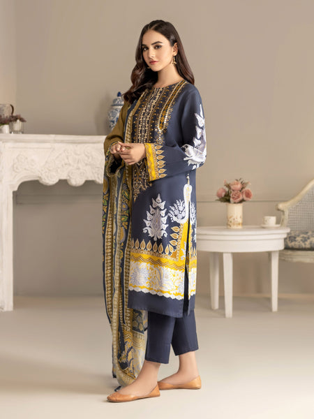 3 Piece Khaddar Suit-Embroidered(Unstitched)