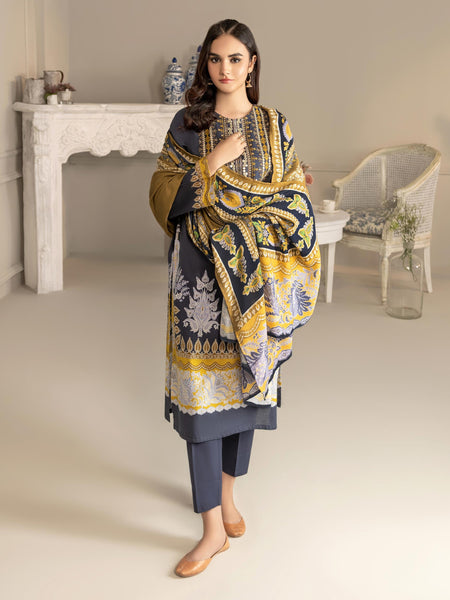 3 Piece Khaddar Suit-Embroidered(Unstitched)