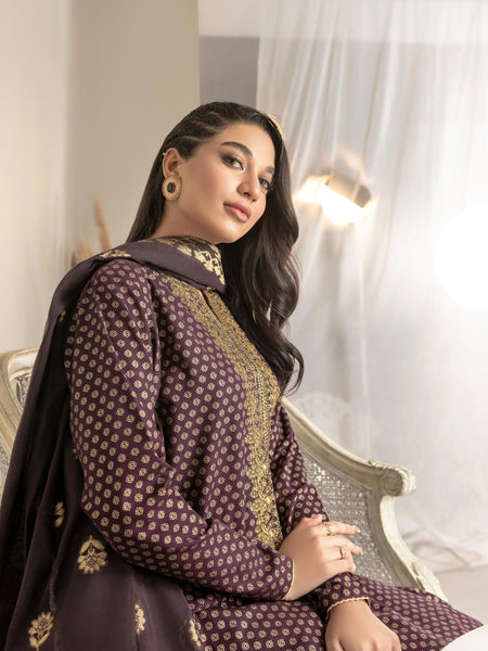 3 Piece Khaddar Suit-Embroidered(Unstitched)