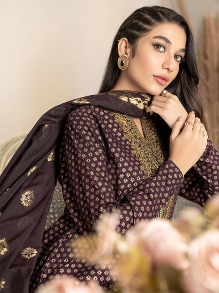 3 Piece Khaddar Suit-Embroidered(Unstitched)