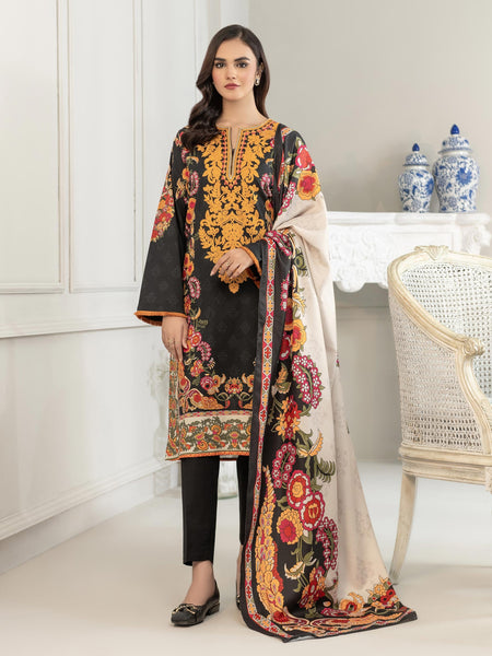 2 Piece Winter Cotton Suit-Embroidered(Unstitched)
