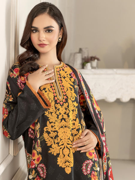 2 Piece Winter Cotton Suit-Embroidered(Unstitched)