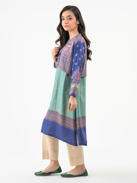 Linen Shirt With Bolero-Printed (Pret)
