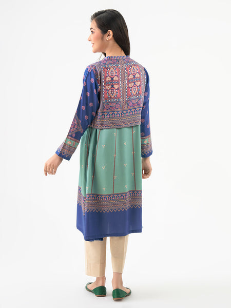 Linen Shirt With Bolero-Printed (Pret)