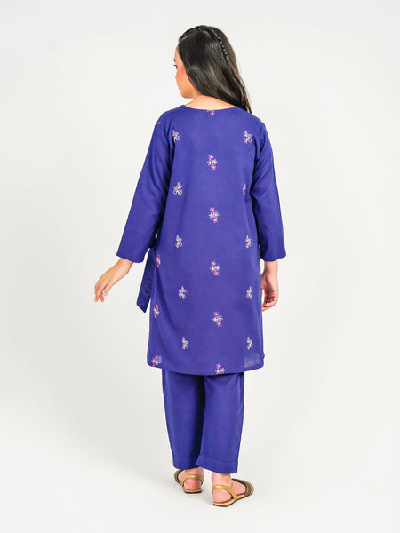 2 Piece Khaddar Suit-Embroidered