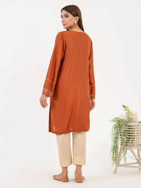 Linen Shirt-Embroidered (Pret)