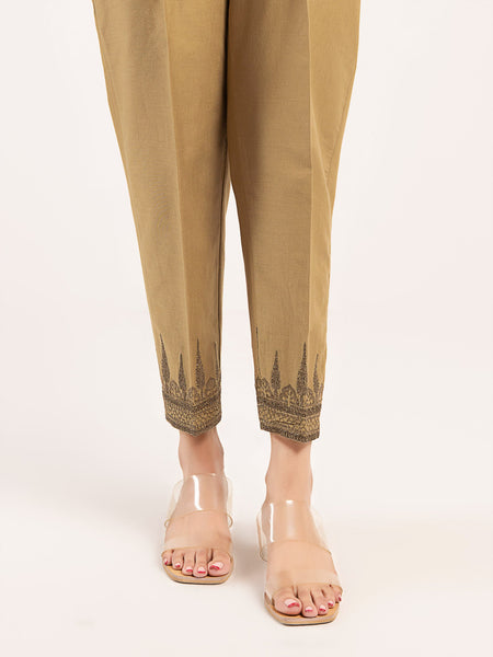 Embroidered Winter Cotton Trouser