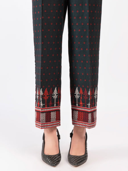 Printed Khaddar Trousers