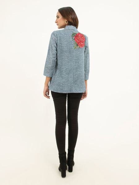 Embellished Khaddar Jacket