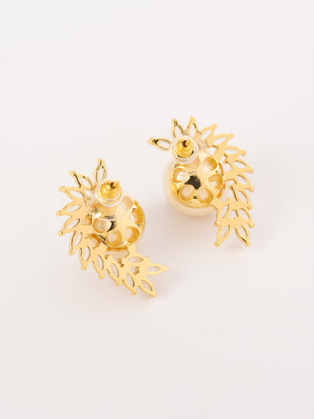 Curvy Pearl Earrings