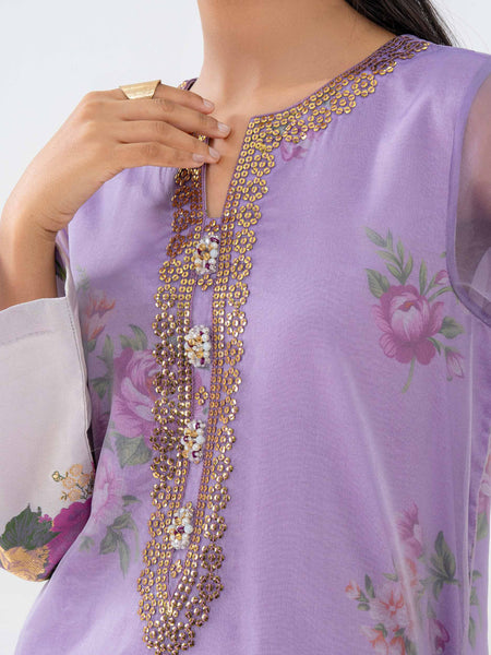 2 Piece Jacquard Suit-Embroidered (Pret)