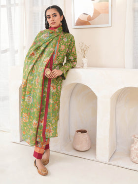 3 Piece Lawn Suit-Paste Print (Unstitched)