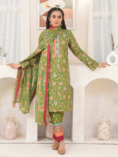 3 Piece Lawn Suit-Paste Print (Unstitched)
