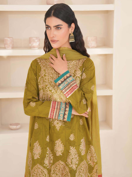 3 Piece Lawn Suit-Paste Print (Unstitched)