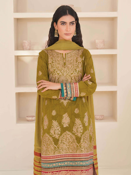 3 Piece Lawn Suit-Paste Print (Unstitched)