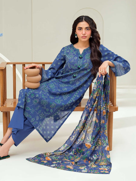 3 Piece Lawn Suit-Printed (Unstitched)