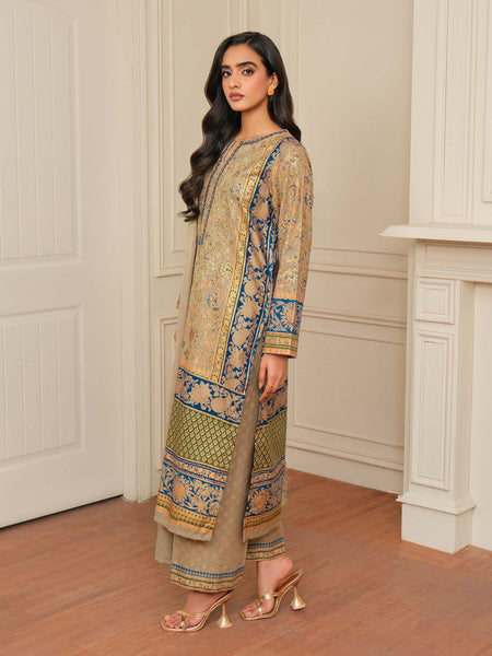 3 Piece Khaddar Suit-Embroidered (Unstitched)