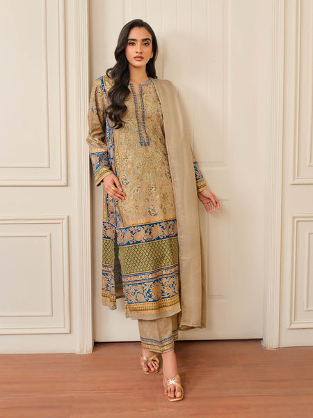 3 Piece Khaddar Suit-Embroidered (Unstitched)