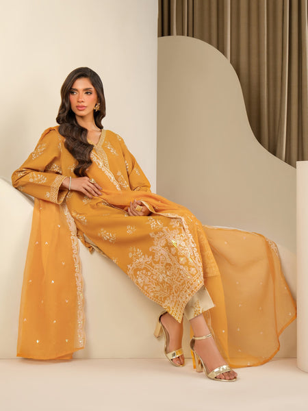 3 Piece Lawn Suit-Embroidered (Unstitched)