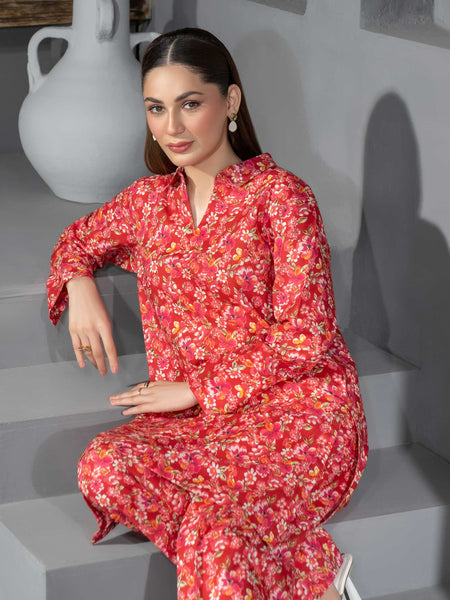 2 Piece Khaddar Suit-Printed (Unstitched)