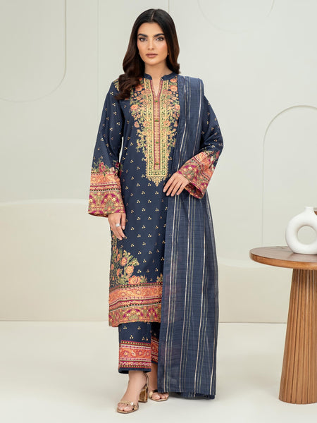 3 Piece Lawn Suit-Paste Print (Unstitched)