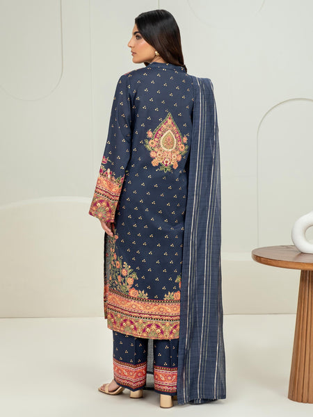 3 Piece Lawn Suit-Paste Print (Unstitched)