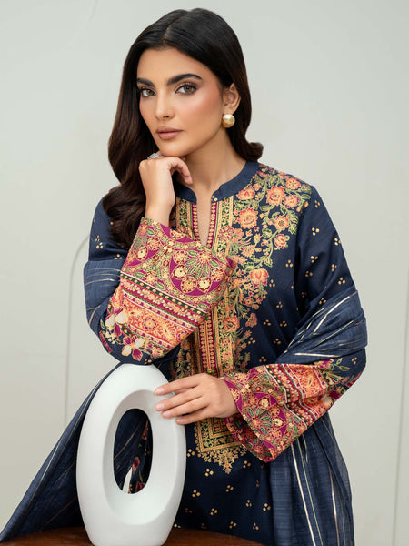 3 Piece Lawn Suit-Paste Print (Unstitched)