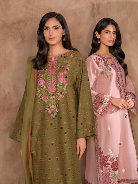 3 Piece Khaddar Suit-Embroidered (Unstitched)