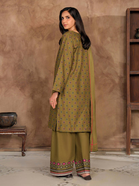3 Piece Khaddar Suit-Embroidered (Unstitched)