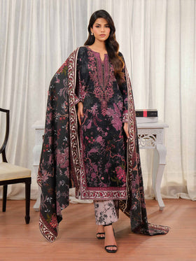 3 Piece Khaddar Suit-Embroidered (Unstitched)