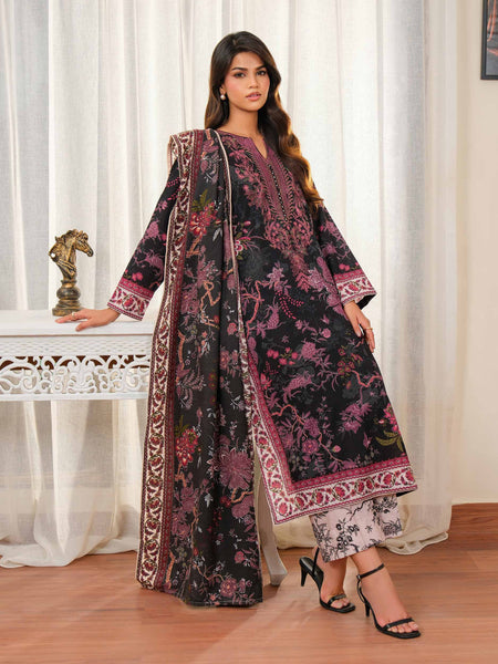 3 Piece Khaddar Suit-Embroidered (Unstitched)